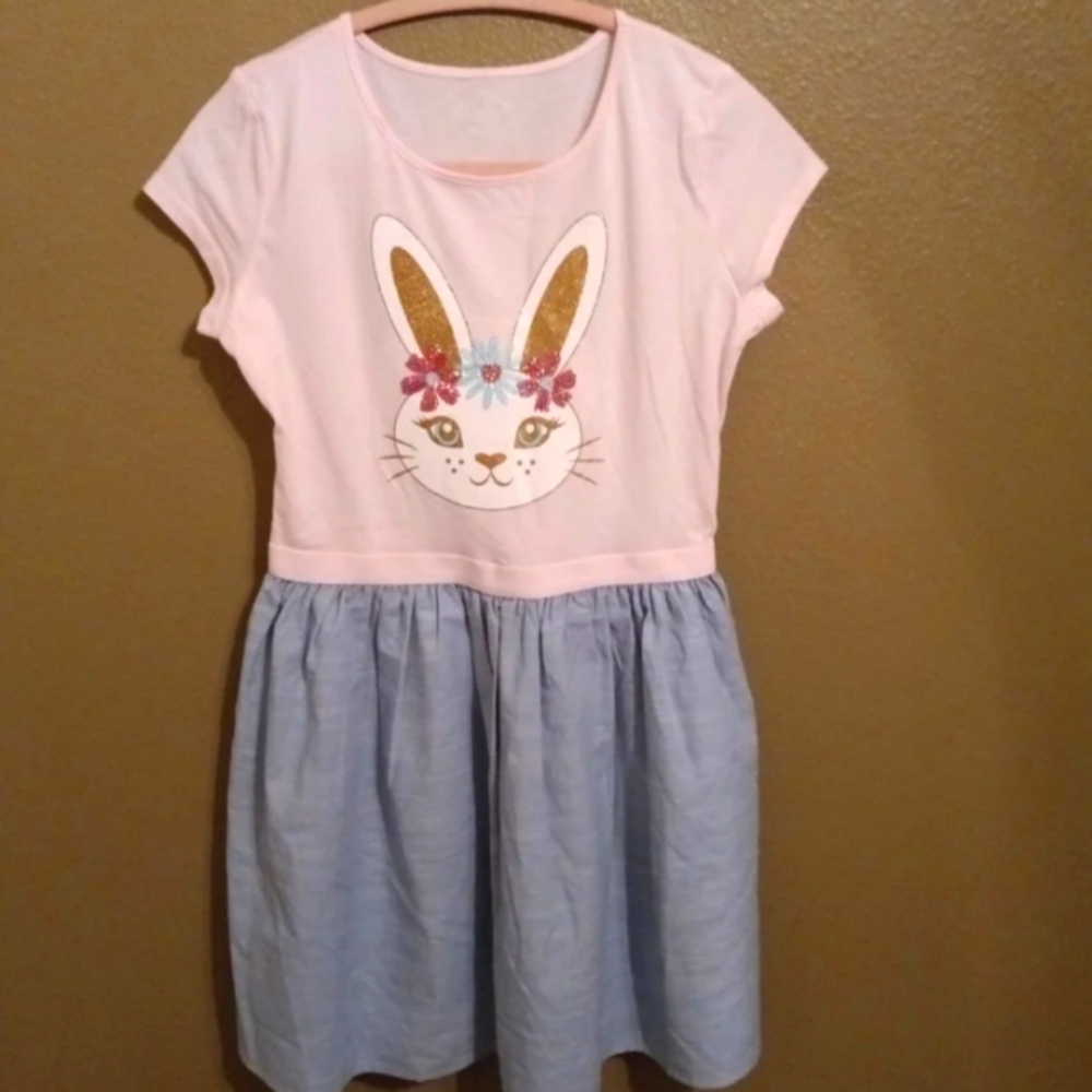 The Children's Place Bunny Embellished Fit And Flare Dress  Size XXL